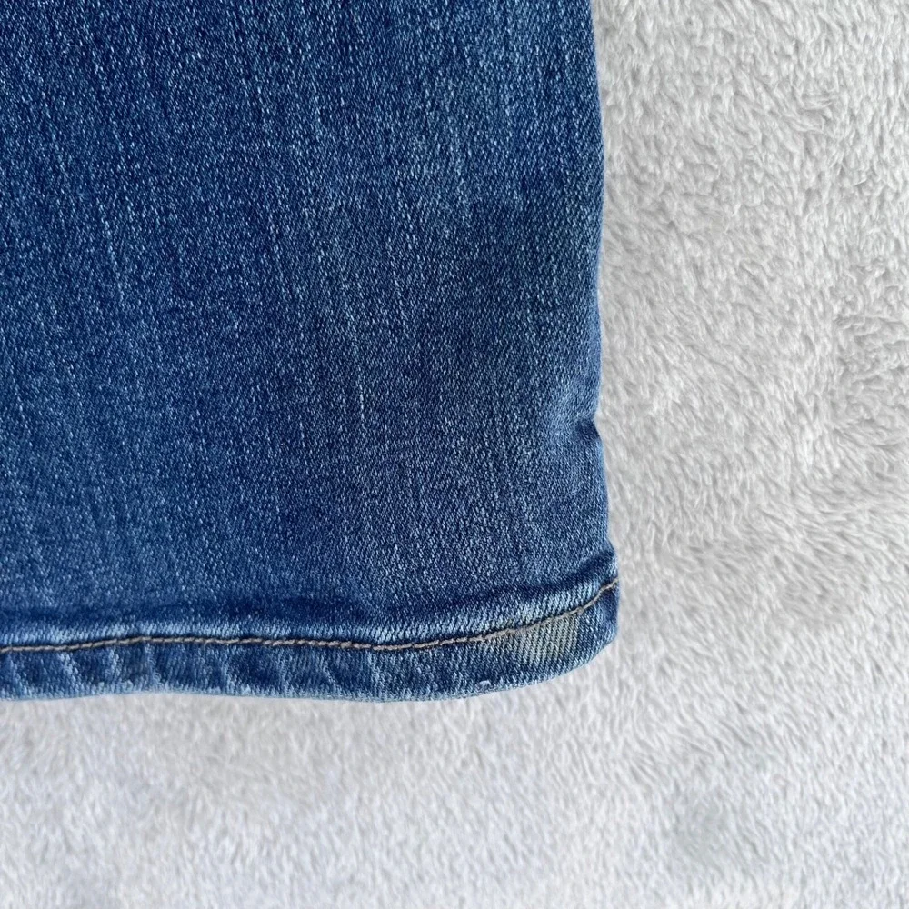 Arizona Jeans Mens 38X30 Blue Original Bootcut Mid Rise Ripped Dark Wash Denim‎